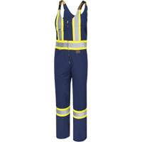6615T Safety Coveralls, Poly-Cotton, 48 (Tall), Navy Blue Sécurité Médic
