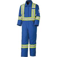 5522A High Visibility FR Rated & Arc Rated Safety Coveralls, Size 2X-Large, Royal Blue, 58 cal/cm² Sécurité Médic