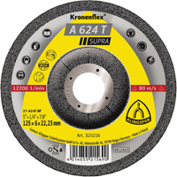 A 624 T Supra Kronenflex&reg; Grinding Disc, 5" x 1/4", 7/8" Arbor Sécurité Médic