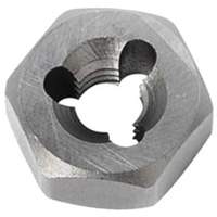 Hexagon Rethreading Bolt Die, 19/32" Dia., 1/4"-28 Thread, Chromium Steel Sécurité Médic