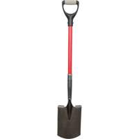 Heavy-Duty Shovels, Fibreglass, Carbon Steel Blade, D-Grip Handle, 30-1/2" Long Sécurité Médic