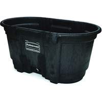 Stock Tank, 31" D x 53" W x 25-1/8" H, 800 lbs. Capacity, Black Sécurité Médic