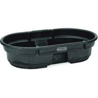 Stock Tank, 40" D x 51.6" W x 12" H, 400 lbs. Capacity, Black Sécurité Médic