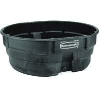 Stock Tank, 69" D x 63.25" W x 25" H, 2500 lbs. Capacity, Black Sécurité Médic