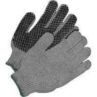 Classic Grip Gloves, Poly/Cotton, Single Sided, Large Sécurité Médic