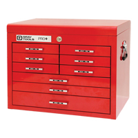 PRO+ Series Top Chest, 26" W, 9 Drawers, Red Sécurité Médic