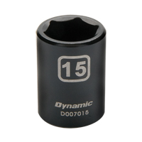 Metric Socket, Impact, 12 mm, 3/8" Drive, 6 Points Sécurité Médic