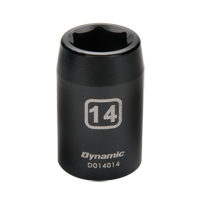 Metric Socket, Impact, 8 mm, 1/2" Drive, 6 Points Sécurité Médic