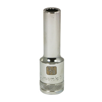 SAE Socket, 3/8", 1/2" Drive, 12 Points, Deep Sécurité Médic