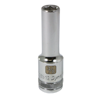 SAE Socket, 3/8", 1/2" Drive, 6 Points, Deep Sécurité Médic