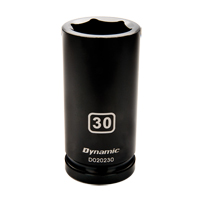 Metric Socket, Impact, 33 mm, 3/4" Drive, 6 Points, Deep Sécurité Médic