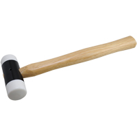 Soft-Face Hammer, 14 oz. Head Weight, Plain Face, Wood Handle, 11-5/8" L Sécurité Médic