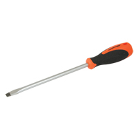 Slotted Screwdriver, 3/8" Tip, Round, 12-5/8" L, Cushion Grip Handle Sécurité Médic