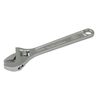 Adjustable Wrench, 12" L, 1-1/2" Max Width, Chrome Sécurité Médic