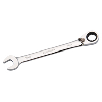 Reversible Combination Ratcheting Wrench, 12 Point, 8mm, Chrome Finish Sécurité Médic