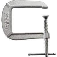 Light-Duty C-Clamp, 3" (76 mm) Capacity, 4-1/2" (114 mm) Throat Depth Sécurité Médic