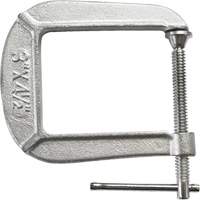 Light-Duty C-Clamp, 3" (76 mm) Capacity, 4-1/2" (114 mm) Throat Depth Sécurité Médic