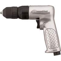 Reversible Air Drill, 4 CFM, 1/4" NPTF, 93 dBA, 3/8" Chuck, Keyless Sécurité Médic