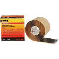 Ruban de mastic de caoutchouc 2228 Scotch, 50,8 mm (2") x 3 m (10'), Noir Sécurité Médic