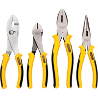 Bi-Material Pliers Set, 4 Pieces Sécurité Médic