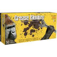 Grease Monkey&reg; Gloves, Large, Nitrile, 8-mil, Powder-Free, Black Sécurité Médic