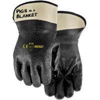Pigs in a Blanket Coated Gloves, One Size, PVC/Nitrile Coating Sécurité Médic