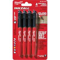 Inkzall Marker, Black, Fine Tip Sécurité Médic