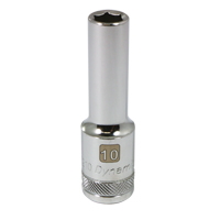 Metric Socket, 10 mm, 1/2" Drive, 6 Points, Deep Sécurité Médic