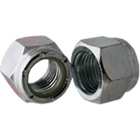 Nylock Nut, 5/16"-18 Dia., Zinc Cr+3, Coarse Sécurité Médic