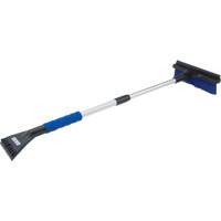 Snow Brush, Telescopic, Polypropylene Blade, 32-1/2" Long, Blue Sécurité Médic