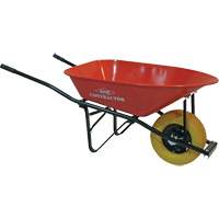Big Wheel Contractor Wheelbarrow, 6 cu. ft., Steel Tray Sécurité Médic