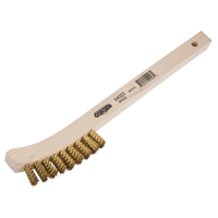 Petites brosses de nettoyage, Laiton, 2 x 9 rangs de fils, Longueur 8-5/8 Sécurité Médic