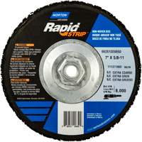 Bear-Tex&reg; Rapid Strip Non-Woven Depressed Center Discs, 7" Dia., Extra Coarse Grit, Silicon Carbide Sécurité Médic