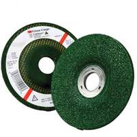 Meule &agrave; moyeu d&eacute;port&eacute; Green Corps, 4-1/2" x 1/4", Arbre 7/8", Oxyde d'aluminium, Type 27 Sécurité Médic