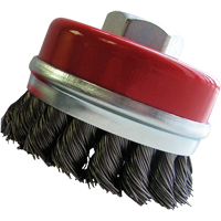 Bridled Cup Brushes, 3" Dia. x 5/8"-11 Arbor Sécurité Médic