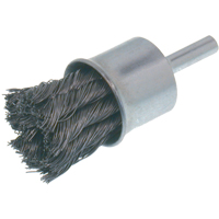 Economy Knot Wire End Brush, 1" Dia., 0.014 Wire Dia., 1/4" Shank Sécurité Médic