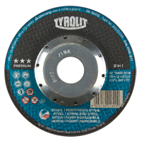 Meule &agrave; tronçonner 2-en-1 de premi&egrave;re qualit&eacute; Thincut, 4-1/2" x 0,045", Arbre de 7/8", Type 27, Oxyde d'aluminium, 13 300 Tr/min Sécurité Médic