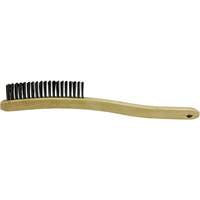 Brosse de nettoyage, Acier inoxydable, 3 x 19 rangs de fils, Longueur 13-11/16" Sécurité Médic