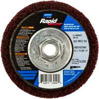 Rapid Blend Non-Woven Depressed Center Abrasive Disc, 4-1/2" Dia., 150-180 Grit, Aluminum Oxide Sécurité Médic