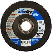 BlueFire Flap Disc, 5" x 7/8", Type 29, 36 Grit, Zirconia Alumina Sécurité Médic