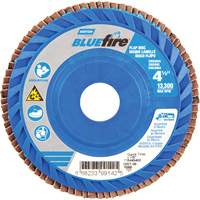 BlueFire&reg; Medium Grade Flap Disc, 4-1/2" x 7/8", Type 27, 60 Grit, Zirconia Alumina Sécurité Médic