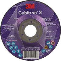 Meule &agrave; couper & tronçonner Cubitron 3, 4-1/2" x 5/32", Arbre de 7/8", Type T27, Grain de 36+, C&eacute;ramique Sécurité Médic