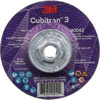 Meule &agrave; tronçonner Cubitron 3, 4-1/2" x 0,09", Arbre de 5/8"-11, Type T27, C&eacute;ramique, 13 300 Tr/min Sécurité Médic