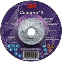 Meule &agrave; tronçonner Cubitron 3, 4-1/2" x 0,045", Arbre de 5/8"-11, Type T27, C&eacute;ramique, 13 300 Tr/min Sécurité Médic