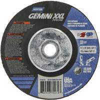 Disque combin&eacute; de meulage et tronçonnage Gemini XXL, 4-1/2" x 1/8", Arbre de 5/8"-11, Type 27, Oxyde d'aluminium Sécurité Médic