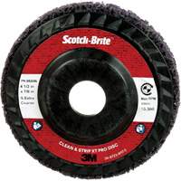 Disque Clean and Strip XT Pro XO-DC Scotch-Brite, 4-1/2" dia., Grain Extra grossier, Carbure de silicium Sécurité Médic