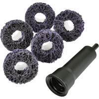 Trousse de disques de nettoyage pour moyeu de frein Pro Brake Hub Roloc Scotch-Brite, Grain Extra grossier, Carbure de silicium Sécurité Médic