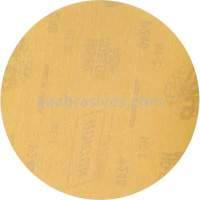 Disque de ponçage sans remplissage &agrave; boucles & crochets Adalox Gold Reserve, 5" dia., Grain P320, Oxyde d'aluminium Sécurité Médic