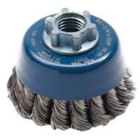 Brosse-boisseau &agrave; fils nou&eacute;s, 2-3/4" dia. x 5/8"-11 arbre Sécurité Médic