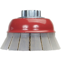 Crimped Wire Cup Brush with Protective Guard Sécurité Médic